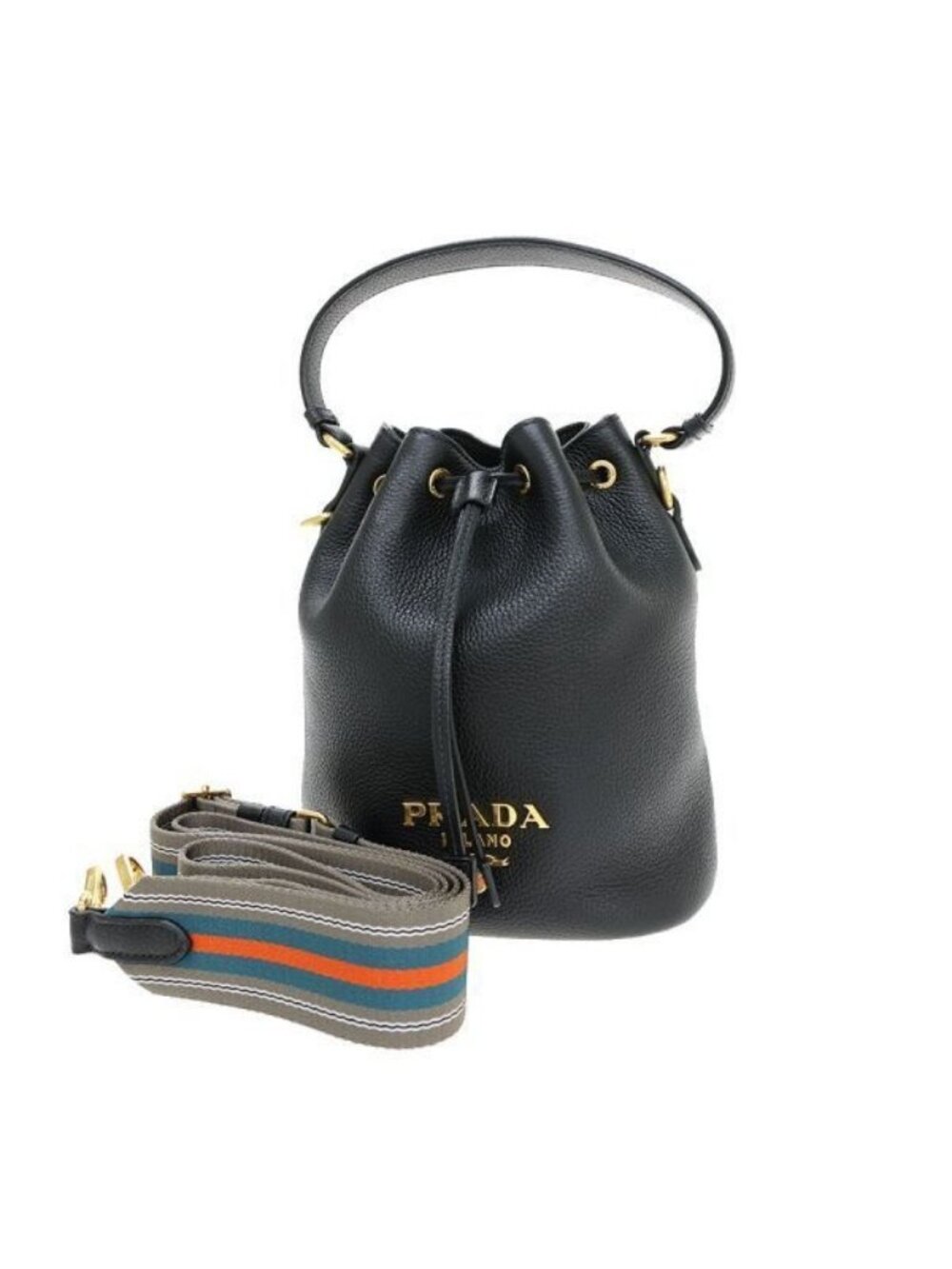 Prada Vitello Daino 2-Way Bucket